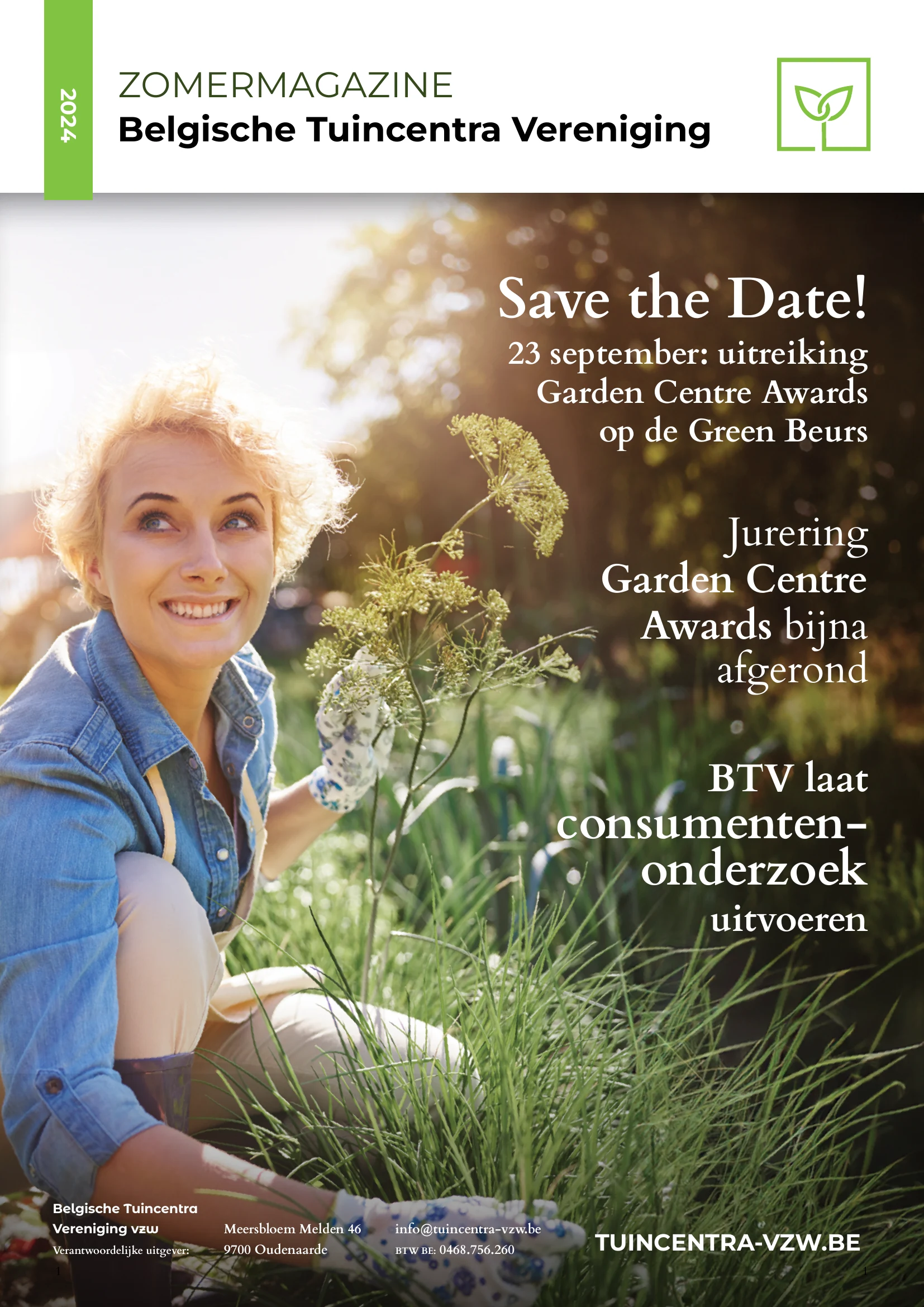 Cover van het BTV-magazine, zomer 2024