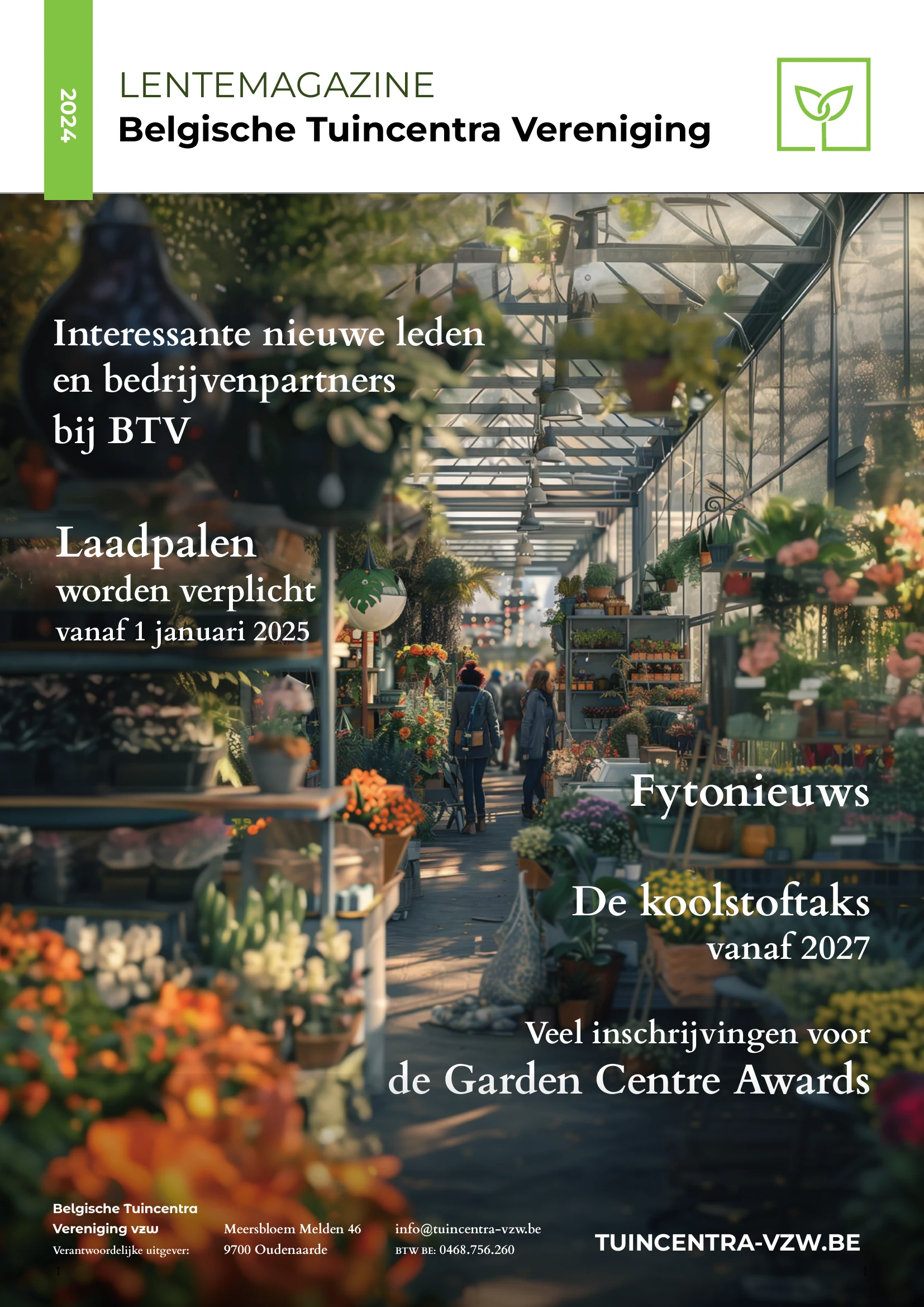 Cover van het BTV-magazine, lente 2024